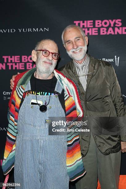 Larry Kramer and William David Webster attend "The Boys in the Band" 50th Anniversary Celebration at Booth Theatre on May 30, 2018 in New York City.