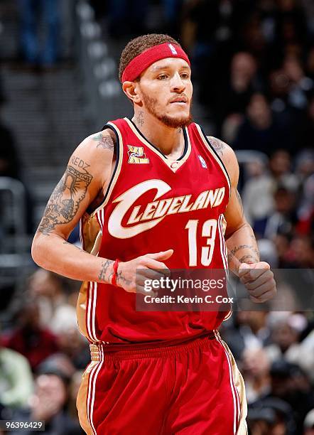 Delonte West of the Cleveland Cavaliers against the Atlanta Hawks at Philips Arena on December 29, 2009 in Atlanta, Georgia. NOTE TO USER: User...