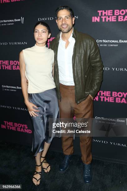 Grace Gail and Adam Rodriguez attend "The Boys in the Band" 50th Anniversary Celebration at Booth Theatre on May 30, 2018 in New York City.