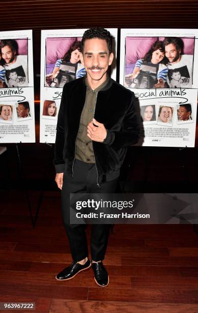 Ray Santiago attends Premiere Of Paramount Pictures And Vertical Entertainment's "Social Animals" at The Landmark on May 30, 2018 in Los Angeles,...