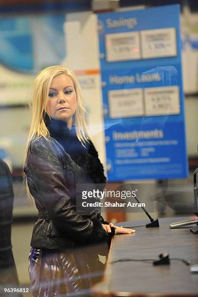 Jamie Junger at a bank on December 14, 2009 in New York City.