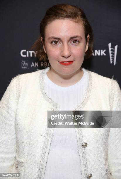 Lena Dunham attends 'The Boys in the Band' 50th Anniversary Celebration at The Booth Theatre on May 30, 2018 in New York City.