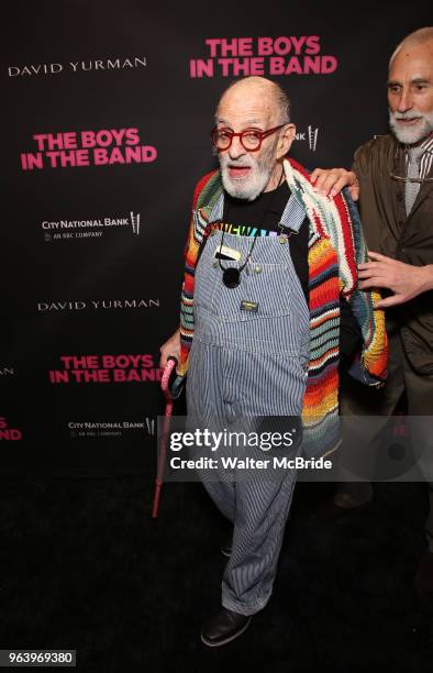 Larry Kramer and William David Webster attend 'The Boys in the Band' 50th Anniversary Celebration at The Booth Theatre on May 30, 2018 in New York...