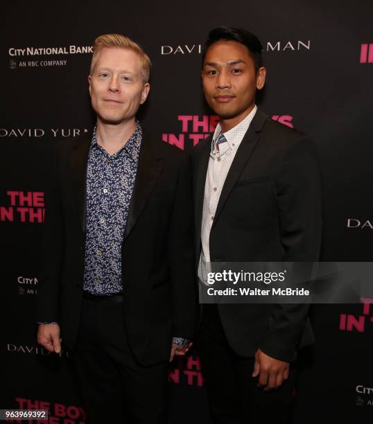 Anthony Rapp and Ken Ithiphol attend 'The Boys in the Band' 50th Anniversary Celebration at The Booth Theatre on May 30, 2018 in New York City.