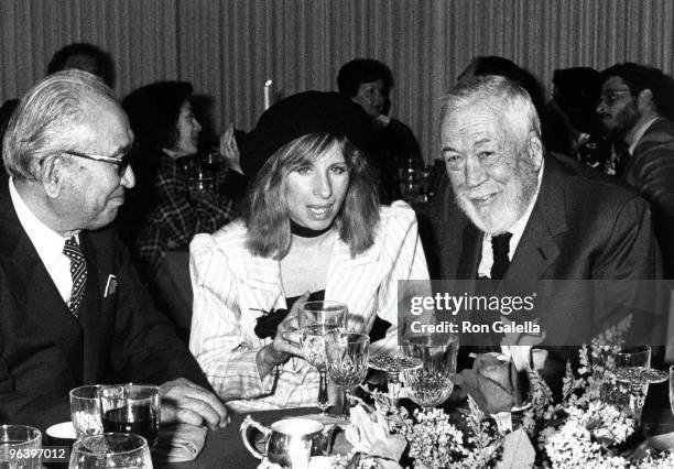 Akira Kurosawa, Barbra Streisand and John Huston