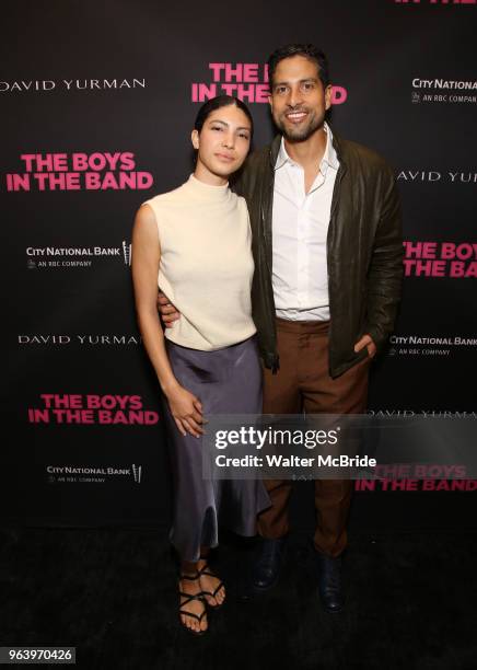 Grace Gail and Adam Rodriguez attend 'The Boys in the Band' 50th Anniversary Celebration at The Booth Theatre on May 30, 2018 in New York City.