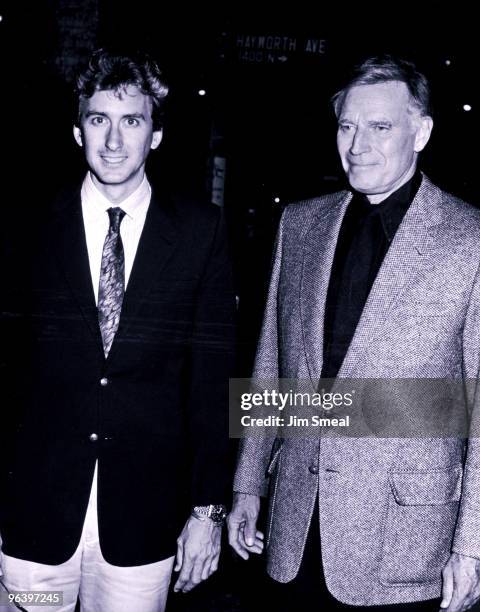 Charlton Heston and son