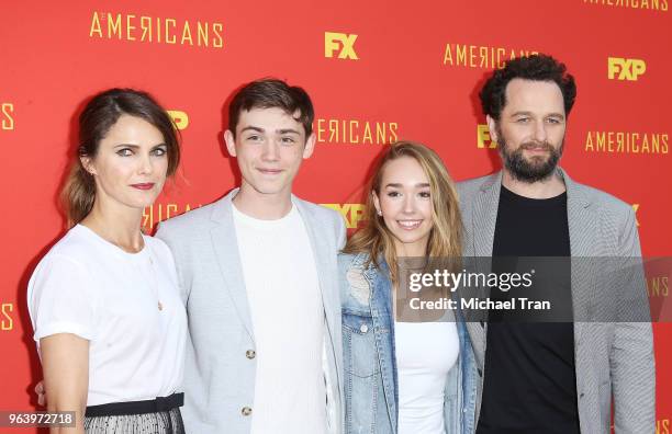 Keri Russell, Matthew Rhys, Keidrich Sellati and Holly Taylor attend the for your consideration Series Finale of FX's "The Americans" held at Saban...