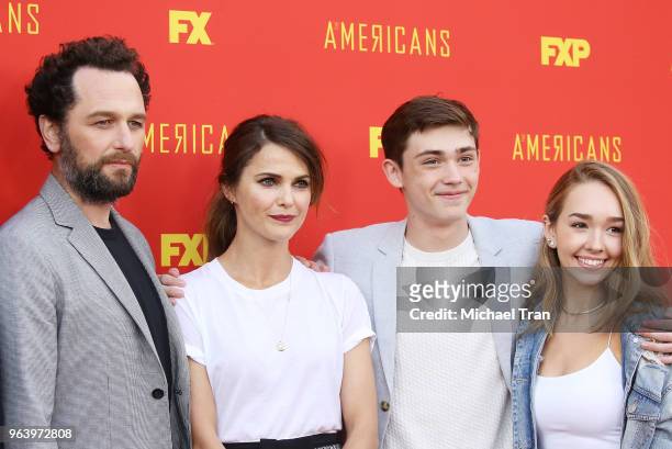 Keri Russell, Matthew Rhys, Keidrich Sellati and Holly Taylor attend the for your consideration Series Finale of FX's "The Americans" held at Saban...