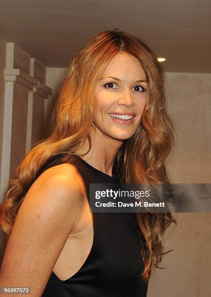 Elle Macpherson attends the Damiani Jewellery party at The Connaught Hotel on February 3, 2010 in London, England.