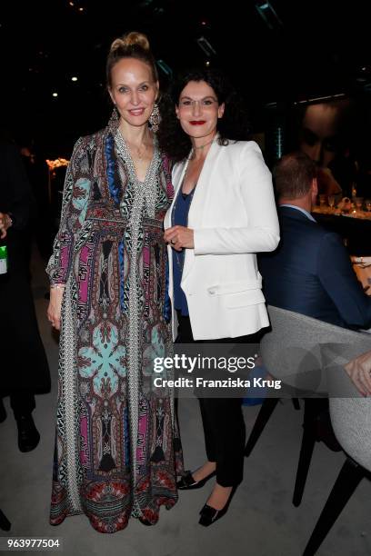 Anne Meyer-Minnemann and Tina Mueller, CEO Douglas during the Douglas X Peter Lindbergh campaign launch at ewerk on May 30, 2018 in Berlin, Germany.