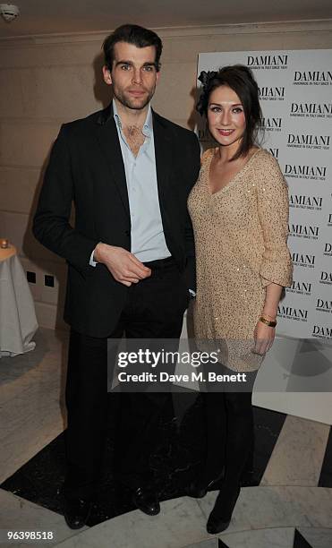Stanley Weber and Carice van Houten attend the Damiani Jewellery party at The Connaught Hotel on February 3, 2010 in London, England.