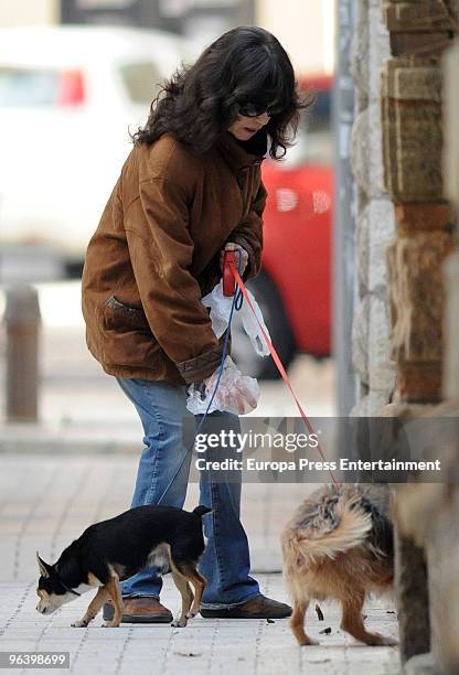 Pepa Flores is seen on February 3, 2010 in Malaga, Spain.