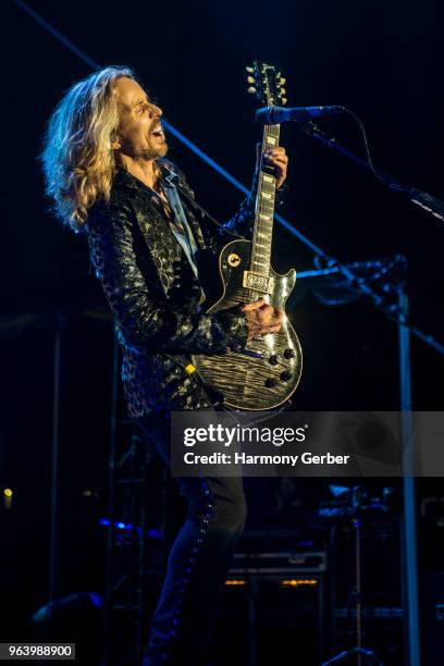 Tommy Shaw of the band Styx performs at FivePoint Amphitheatre on May 30, 2018 in Irvine, California.