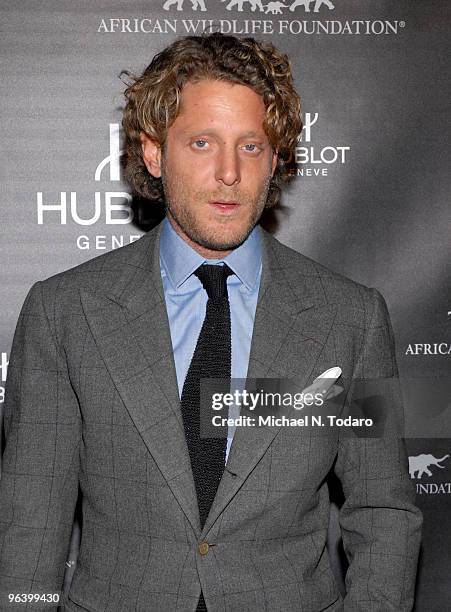 Lapo Elkann attends the 2010 African Wildlife Foundation auction dinner at the American Museum of Natural History on February 3, 2010 in New York...