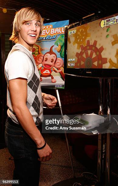 Actor Cody Linley attends the SEGA Launch ''Super Monkey Ball Step & Roll'' for The Wii at the Hiro Lounge at The Maritime Hotel on February 3, 2010...