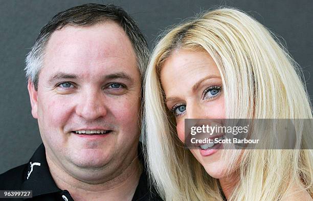 Tareq Salahi and Michaele Salahi pose at a press conference with the USA Polo Team on February 4, 2010 in Melbourne, Australia. Tareq Salahi is the...