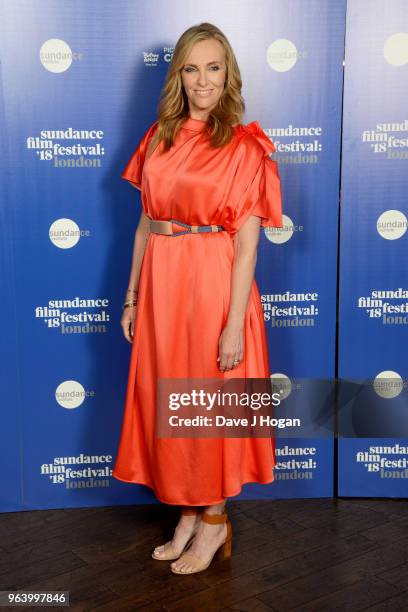 Actress Toni Collette attends the 2018 Sundance Film Festival: Filmmaker and Press Breakfast at Picturehouse Central on May 31, 2018 in London,...