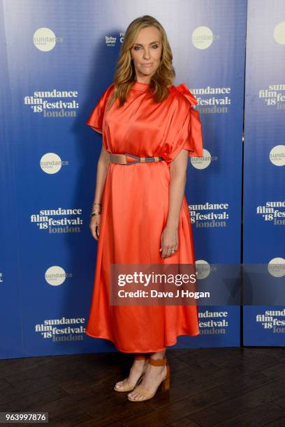 Actress Toni Collette attends the 2018 Sundance Film Festival: Filmmaker and Press Breakfast at Picturehouse Central on May 31, 2018 in London,...