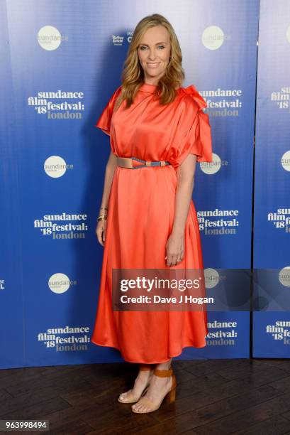 Actress Toni Collette attends the 2018 Sundance Film Festival: Filmmaker and Press Breakfast at Picturehouse Central on May 31, 2018 in London,...