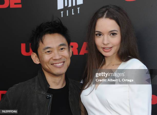 Director James Wan and Ingrid BIsu arrive for the premiere of BH Tilt's "Upgrade" held at the Egyptian Theatre on May 30, 2018 in Hollywood,...