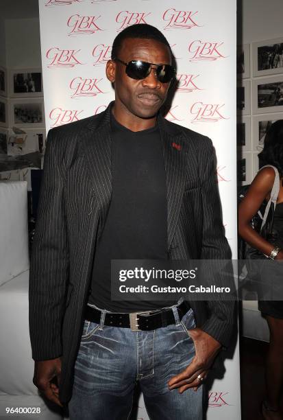 Hall of Famer Michael Irvin attends the GBK Gift Lounge at Player's Press Pre-Super Bowl Party at Sagamore Hotel on February 3, 2010 in Miami Beach,...