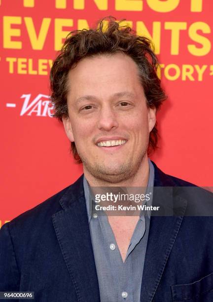 Composer Nathan Barr arrives at the For Your Consideration red carpet event for FX's "The Americans" at the Saban Media Center on May 30, 2018 in Los...