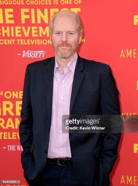 Actor Noah Emmerich arrives at the For Your Consideration red carpet event for FX's "The Americans" at the Saban Media Center on May 30, 2018 in Los...