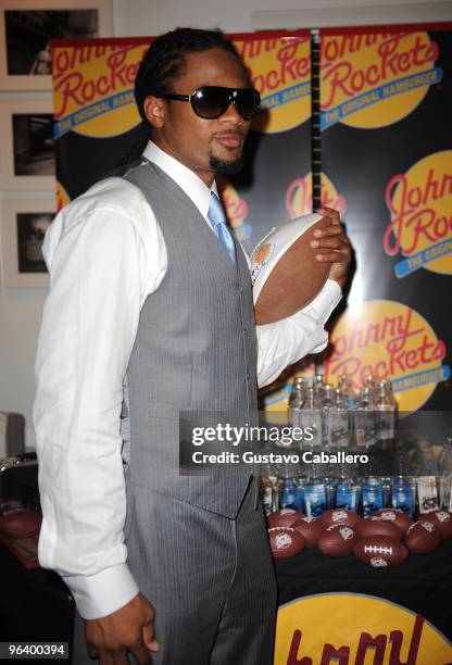 Josh Cribbs of the Cleveland Browns attends the GBK Gift Lounge at Player's Press Pre-Super Bowl Party at Sagamore Hotel on February 3, 2010 in Miami...