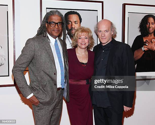 Film critic Elvis Mitchell, President and Chief Executive Officer of The Paley Center for Media Pat Mitchell, and photographer Timothy...