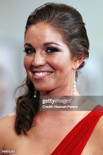 Sarah Walker arrives for the 2009 Halberg Awards at Sky City on February 4, 2010 in Auckland, New Zealand.