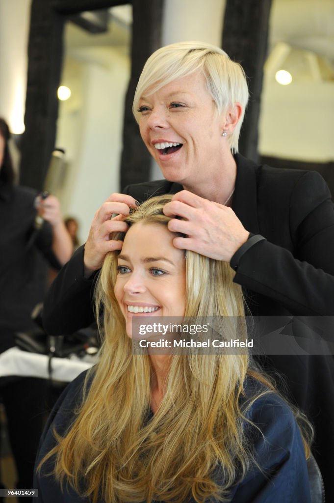 Warren Tricomi Salon Visit With Denise Richards And Tabatha Coffey