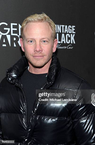 Actor Ian Ziering attends the Kenneth Cole Vintage Black party at The Sky Lodge on January 23, 2010 in Park City, Utah.