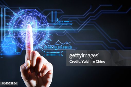 Security user interface technology with fingerprint Security user interface technology with fingerprint