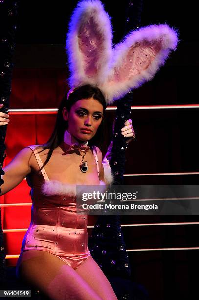 Micol Ronchi during the "Chiambretti night" Italian tv show on March 10, 2009 in Milan, Italy.