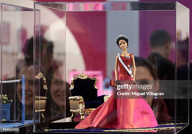 Barbie doll depicting Crown Princess Victoria of Sweden is displayed during the International Toy Fair on February 4, 2010 in Nuremberg, Germany....