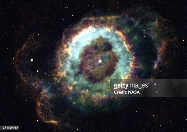 S Hubble Space Telescope has caught a glimpse of a colorful cosmic ghost, the glowing remains of a dying star called NGC 6369. The glowing apparition...