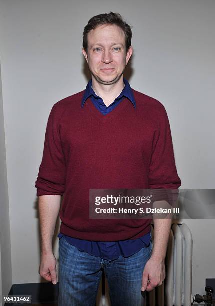 Actor Matthew Schneck attends "The Temperamentals" cast photo call at Pearl Studios on February 4, 2010 in New York City.