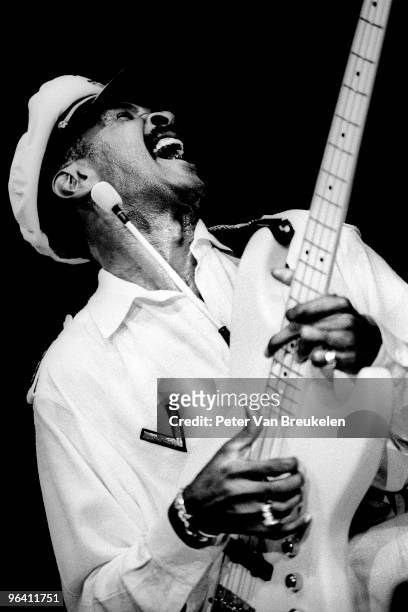 Larry Graham performs on stage at the North Sea Jazz Festival on July 13th 1997 in The Hague, Netherlands.