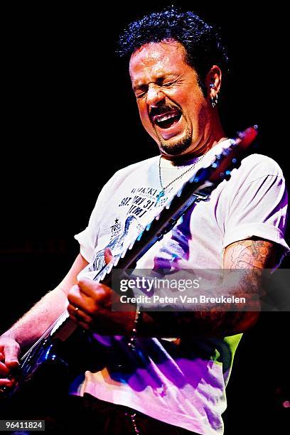 Steve Lukather of Toto performs on stage circa 2002 in The Netherlands.