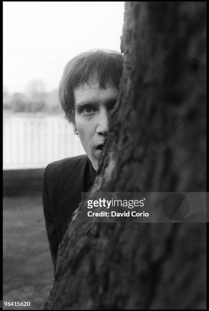 Wilko Johnson former guitarist with Doctor Feelgood and The Blockheads poses for a portrait on May 7, 1981 in Putney, London, England.