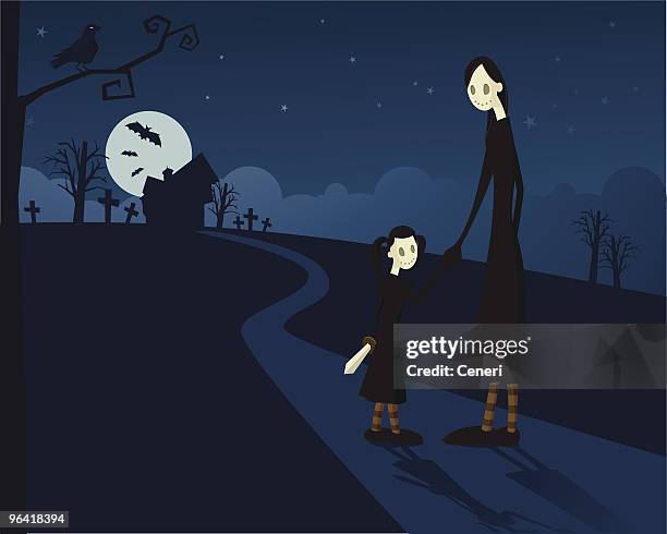 friday 13th - widow stock illustrations