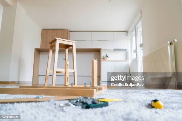 carpentry in progress - undone stock pictures, royalty-free photos & images