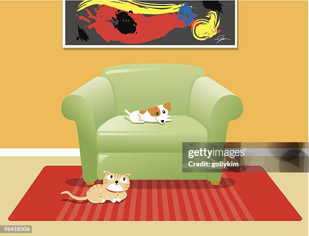 illustrations, cliparts, dessins animés et icônes de qui est le boss ? - dog carpet