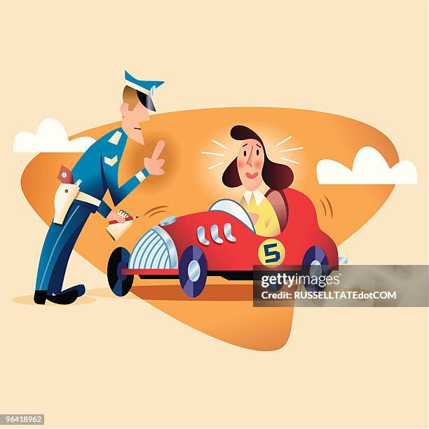 ilustrações, clipart, desenhos animados e ícones de acelerar alta - infrações de estacionamento