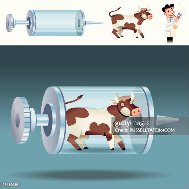 animal experiments - three quarter length stock illustrations