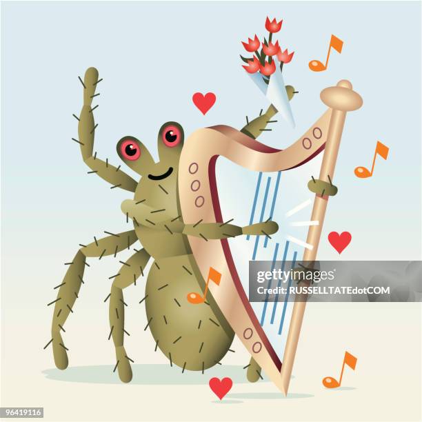 romantic - animal hair stock illustrations