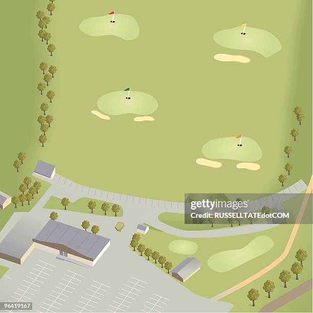 Freeway Golf Course Map Golf Course Top View Map