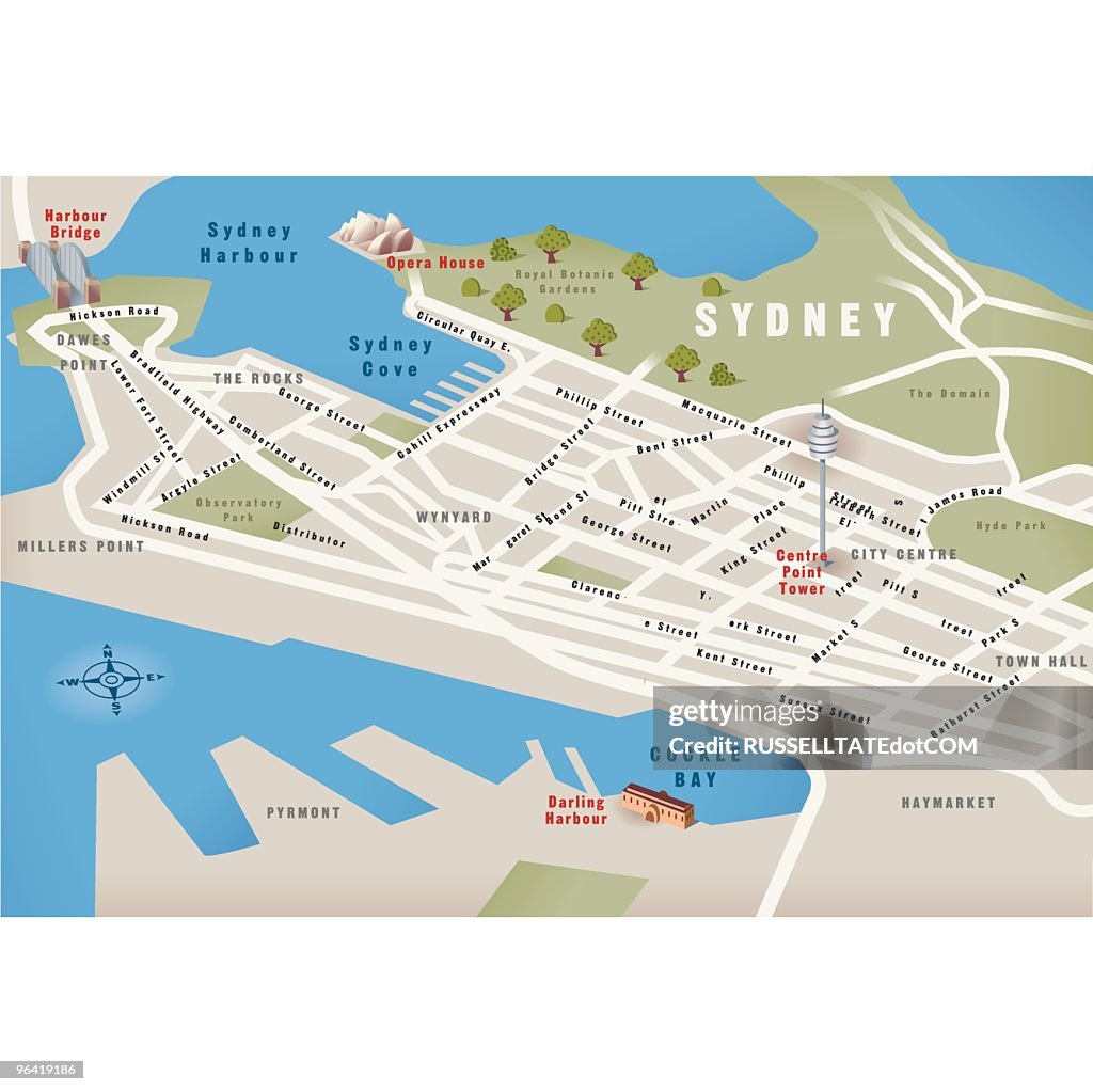 Sydney, NSW, Australia Map