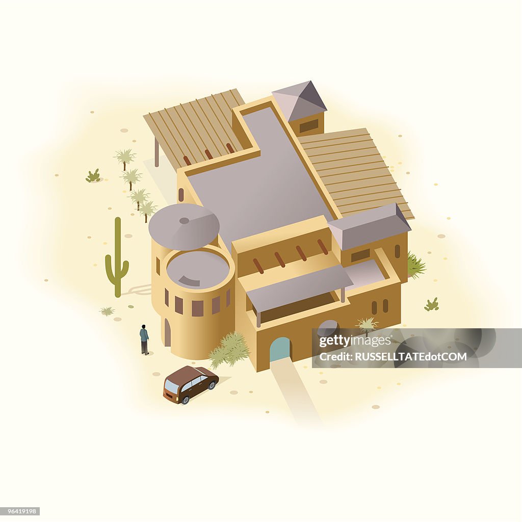 Adobe Sandstone House